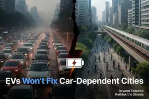 Illustration of Why Electric Vehicles Won’t Sav...