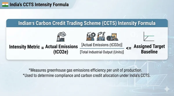 India’s Carbon Credit Trading Scheme (CCTS): A Rigorous Post-Reporting Audit of Robustness, Intensity Targets, and Market Design - Graphic Illustration 1