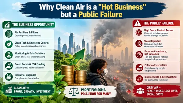 The Pollution-Industrial Complex: Why Clean Air is a "Hot Business" but a Public Failure