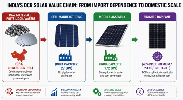 The Cost of Sovereignty: Is “Make in India” Artificially Inflating Clean Energy Tariffs? - Graphic Illustration 1