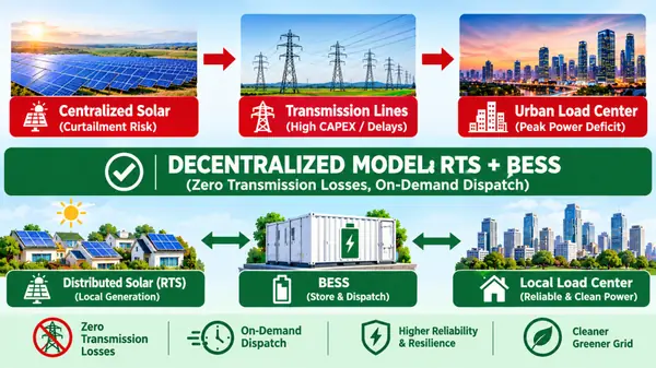 The Decentralised Powerhouse: Why Rooftop Solar + Storage is India’s Ultimate Weapon Against Gridlock - Graphic Illustration 1