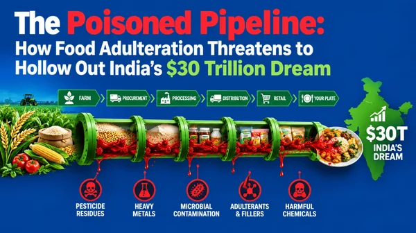 The Poisoned Pipeline:: How Food Adulteration Threatens to Hollow Out India’s $30 Trillion Viksit Bharat Dream - Featured Cover Image