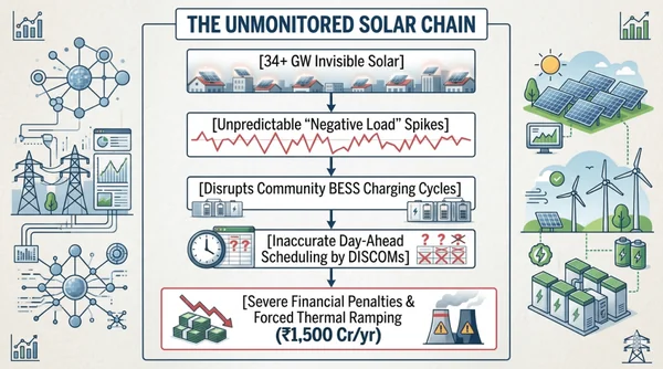The 34-Gigawatt Blind Spot: How Unmonitored Solar is Distorting India’s Clean Energy Metrics - Graphic Illustration 1