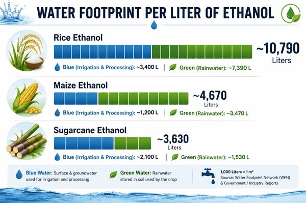 Methane, Monsoons, and the Carbon Balance: The Environmental Blindspot of India’s E20 Ethanol Drive - Graphic Illustration 3