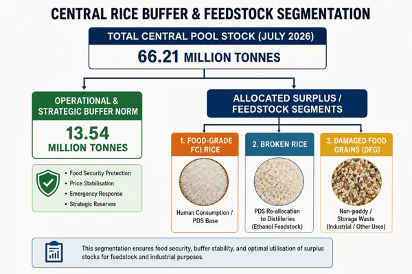 The Food, Fuel, and Forex Trilemma: Re-evaluating India’s Grain-Based Ethanol Strategy - Graphic Illustration 1