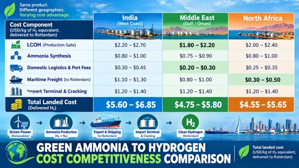 Read more about: The Battle for Europe’s Decarbonisation: Can India’s Green Ammonia Corridors Outcompete the Middle East?